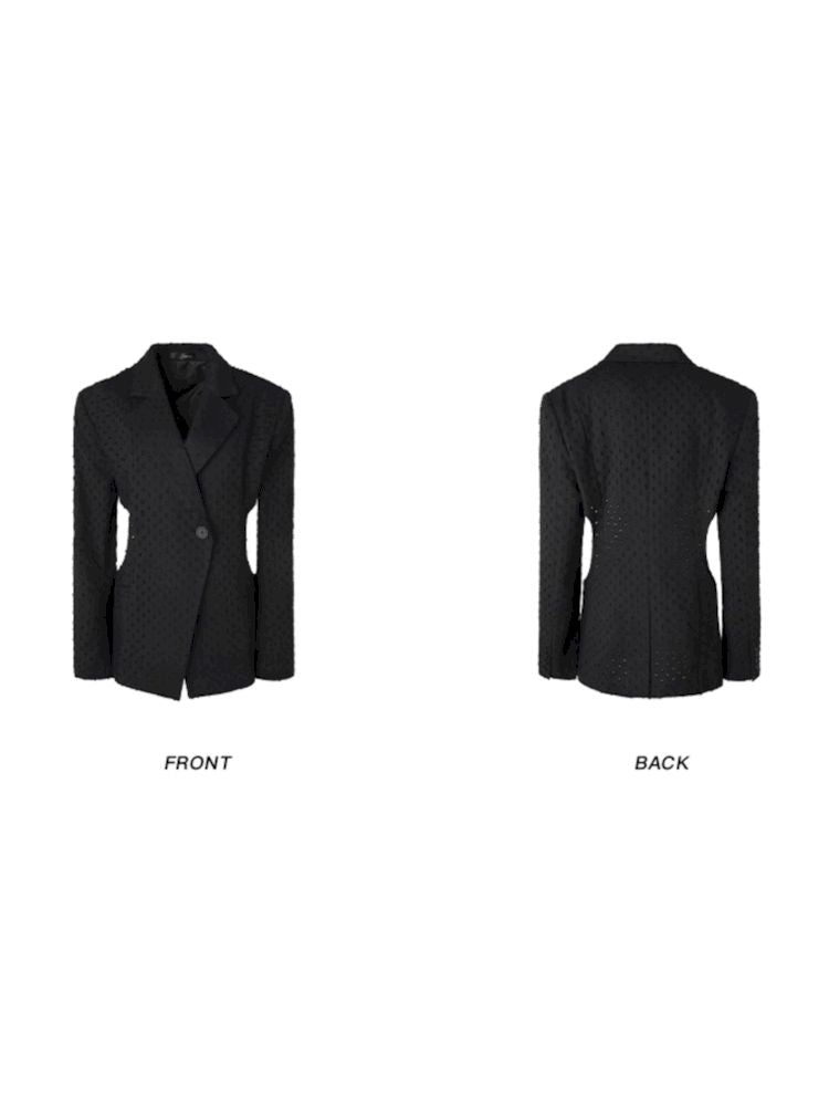 Waist Scooped Suit Jacket