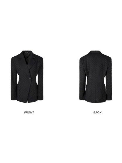 Waist Scooped Suit Jacket