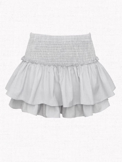 White pure desire high waist cake skirt