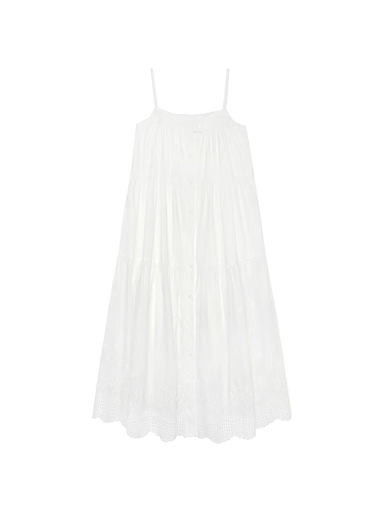 French Vintage Loose Halter Dress