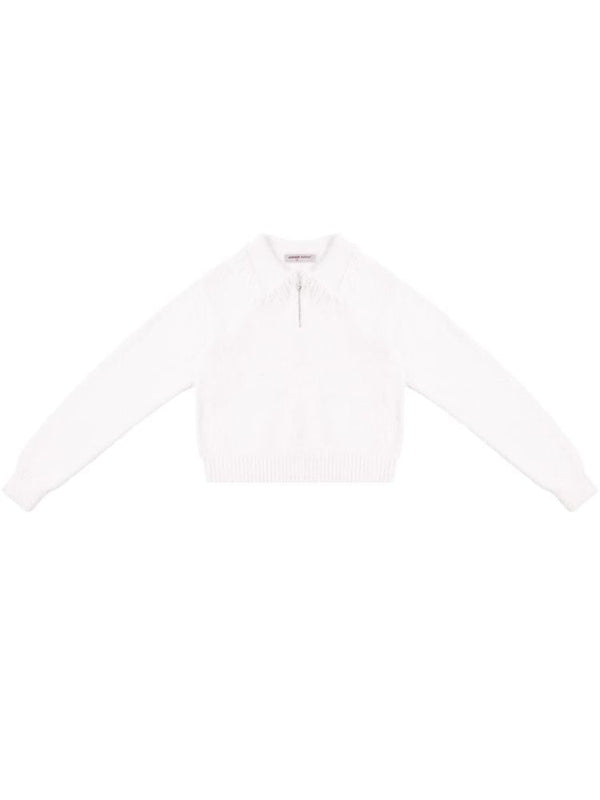 Thick wool polo neck sweater