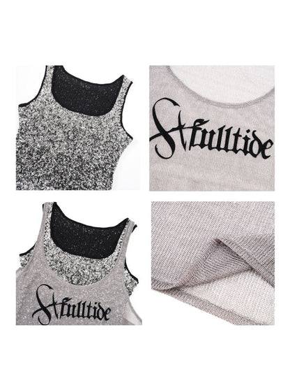 Glitter Slimming Vest Beaded Camisole