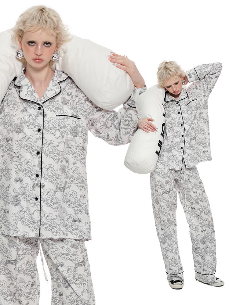 Printed Cotton Homewear Set