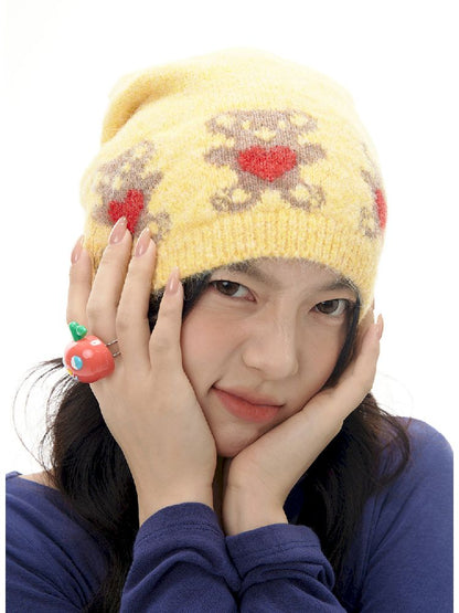 Yellow Love Bear Cold Hat