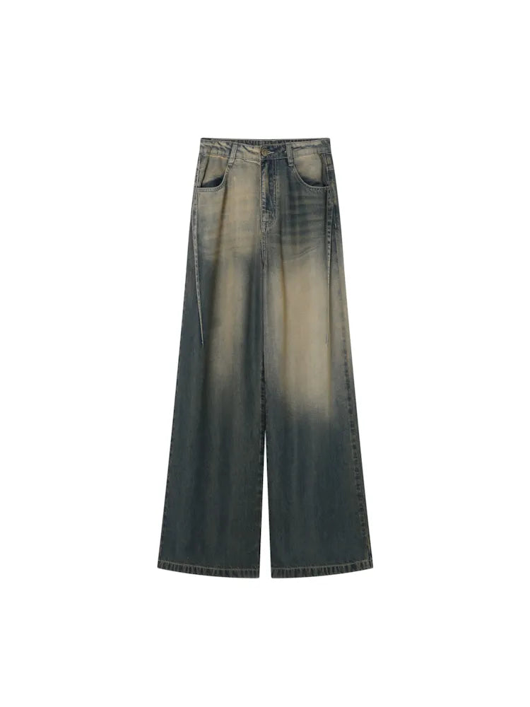 Straight wide leg jeans