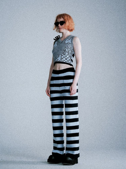 Classic Striped Knit Pants