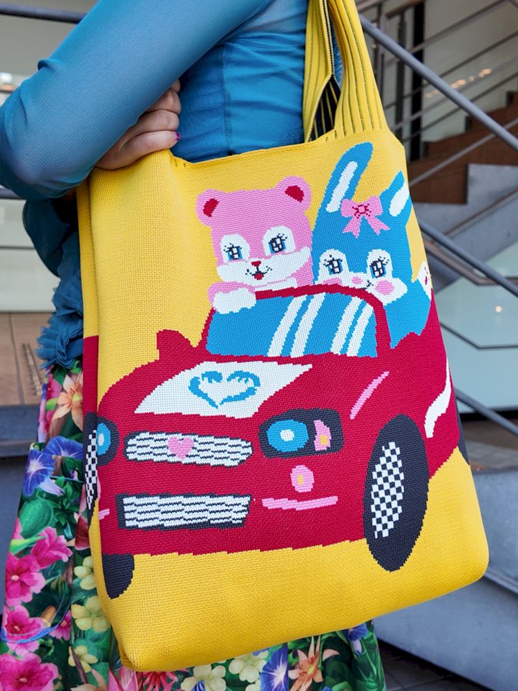 Knitted Small Car Tote