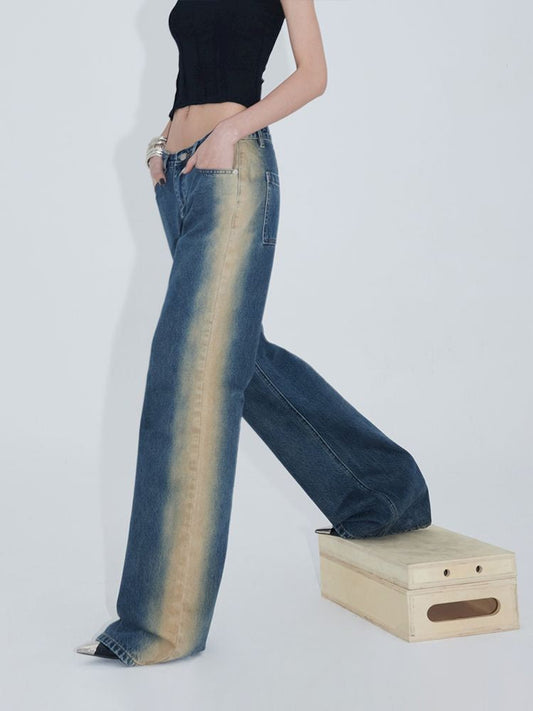 Mud Blue Old Loose Skinny Jeans