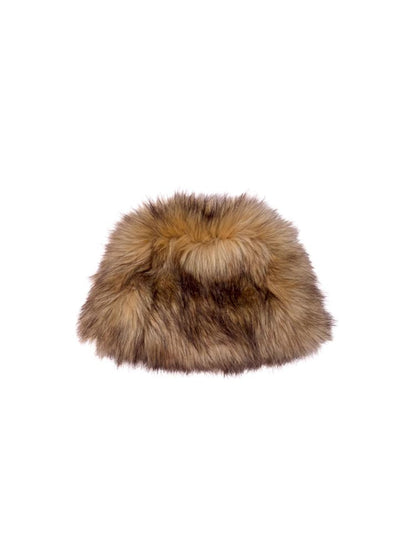 Fur thickened warm cold hat