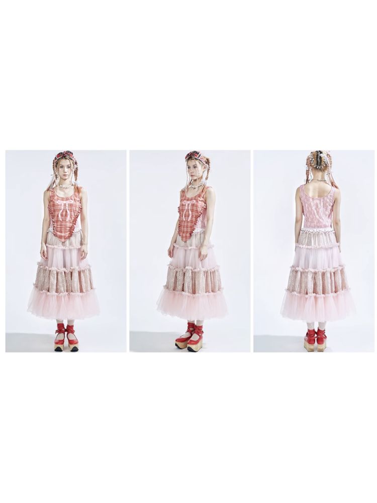 Lolita Sweet Cute Teenage Halter Skirt