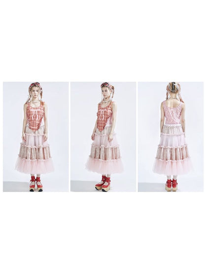 Lolita Sweet Cute Teenage Halter Skirt