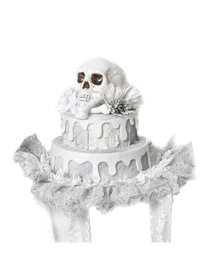 Gothic Cake Skull Strap Hat