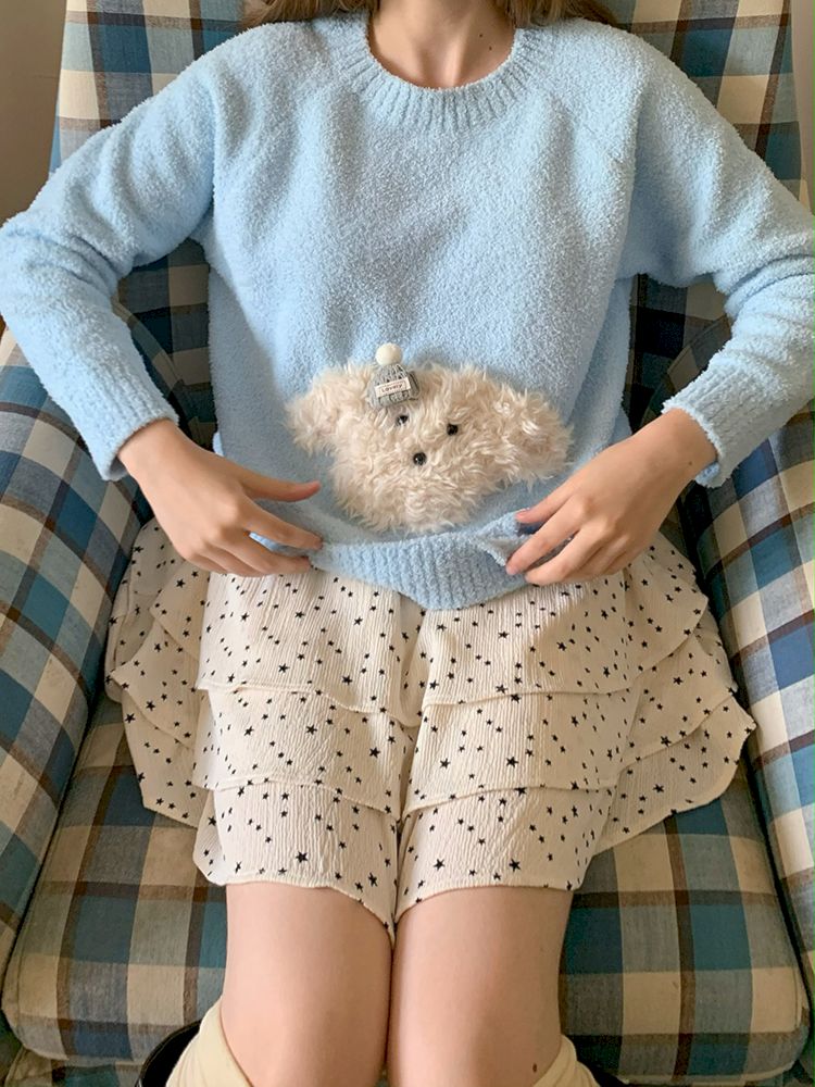 Dog Sea Salt Cheese Plush Sweater