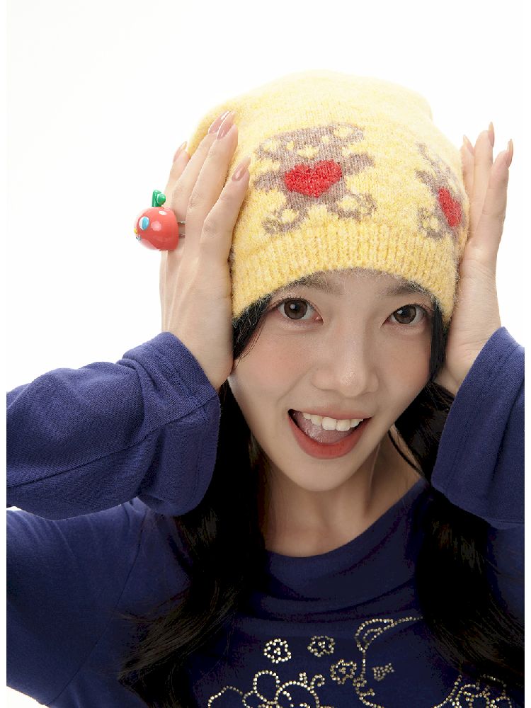 Yellow Love Bear Cold Hat