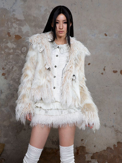 Eco fur coat