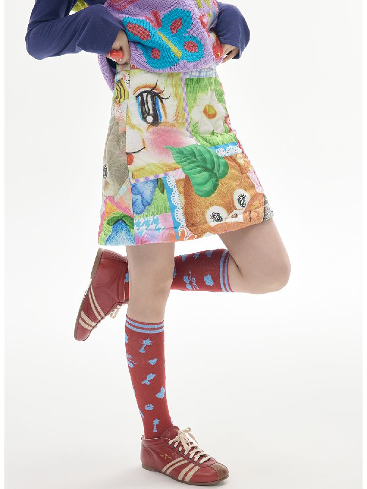 Illustration Mid Calf Socks