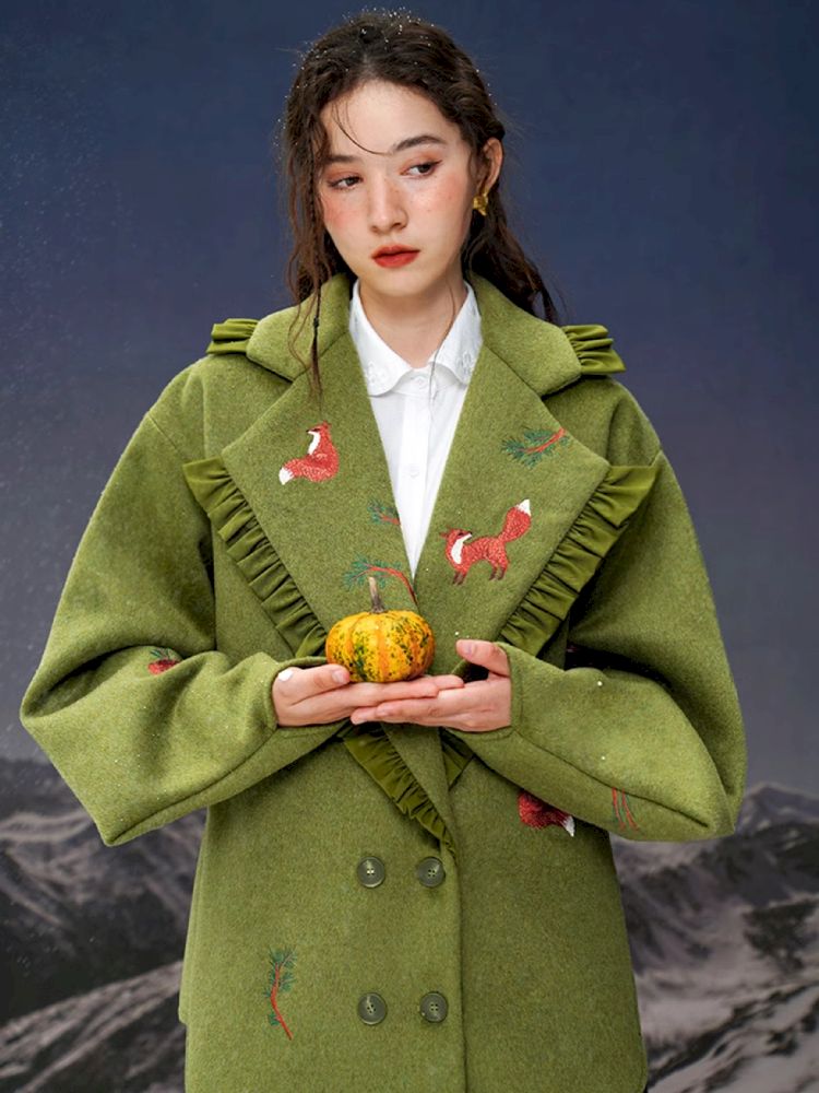 Retro Warm embroidered jacket