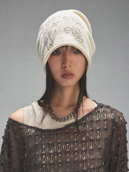 Knit Roll-Up Stacked Hat