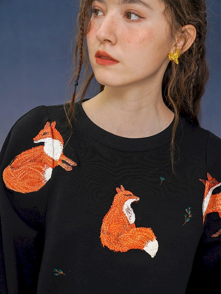 Red Fox Sweatshirt