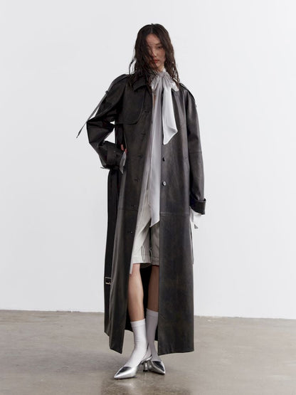 Heavyweight Extra Long Trench Coat