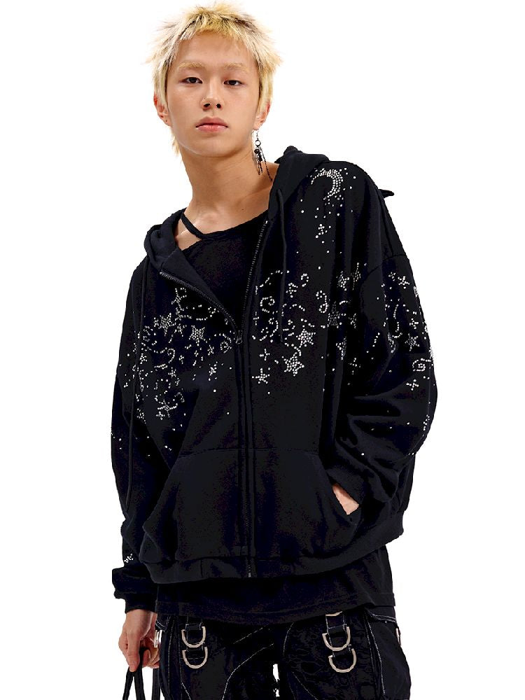 Starry Night Rhinestone Sweatshirt