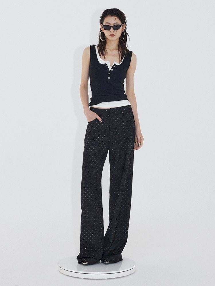 Straight Casual Western Trousers