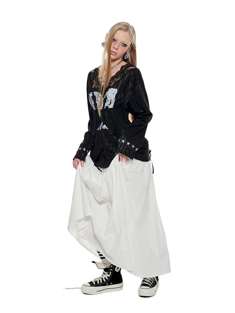 Long splicing umbrella skirt