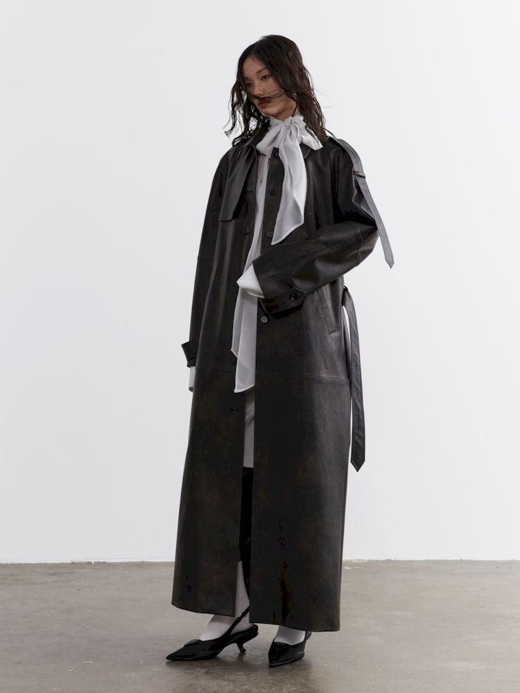 Heavyweight Extra Long Trench Coat