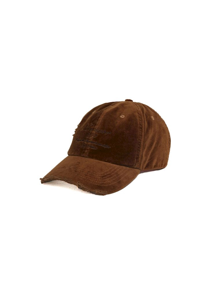 Doing the old design velvet baseball cap