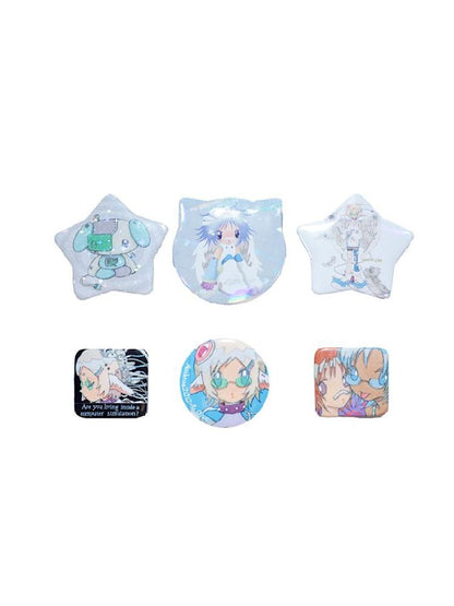 Anime Tinplate Badge Set