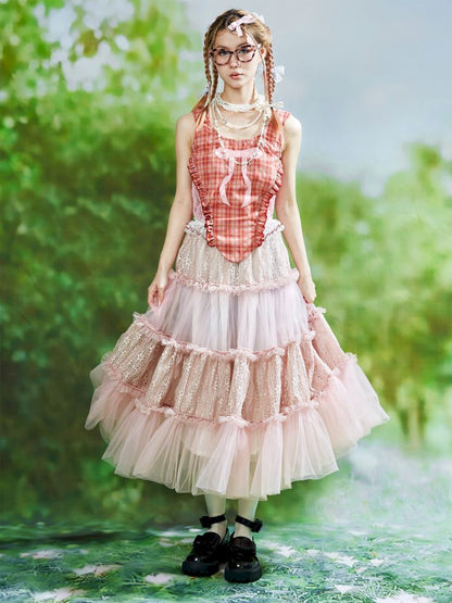 Lolita Sweet Cute Teenage Halter Skirt