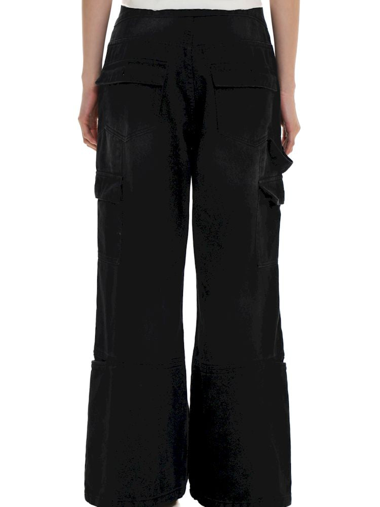 Crafted Pleated Skirt Straight Denim Workwear Pants