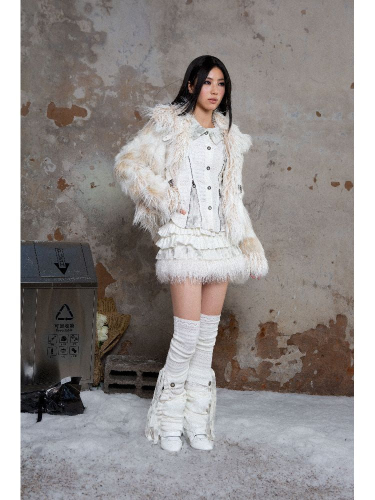 Eco fur coat