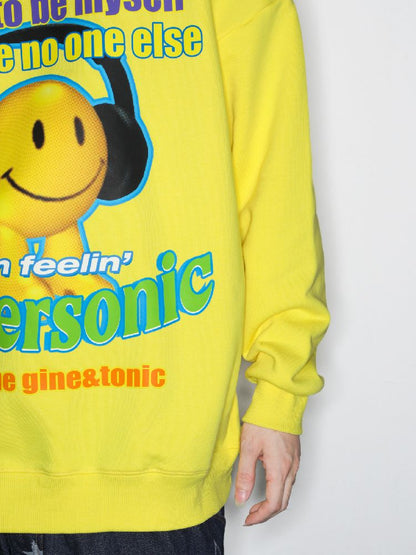 American Casual Street Smiley Loose Pullover