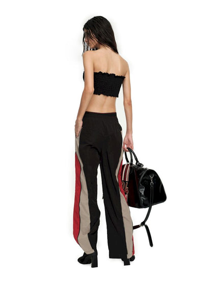 Double Waisted Colorblocked Sport Punch Pants