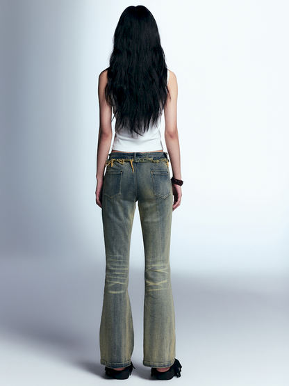 Old micro flare jeans