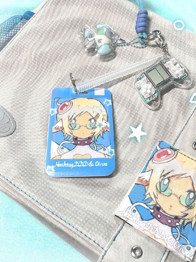 Illustration Anime Bag Card Holder Hanging Decoration