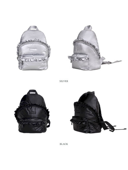 Zipper Clip Cotton Small Shoulder Bag Backpack