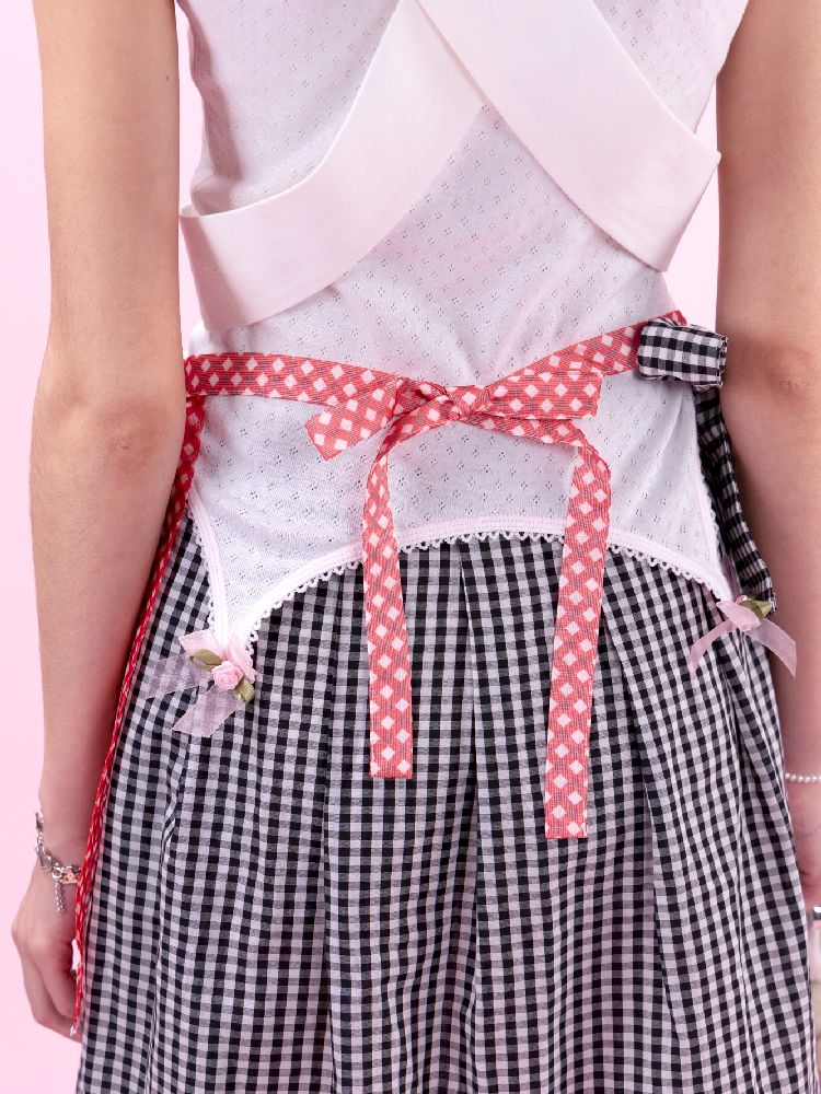 Separate Apron Combination Half Skirt