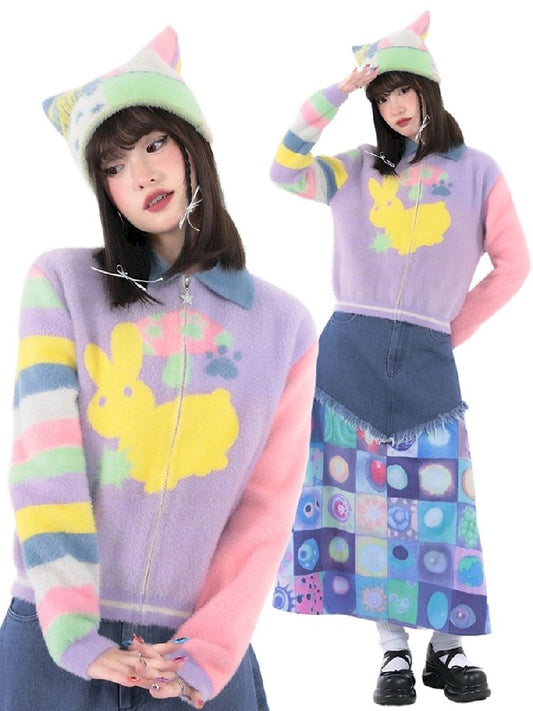 Ghostly Colorful Dopamine Niche Sweater