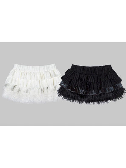 Hairy Cake Short Skirt