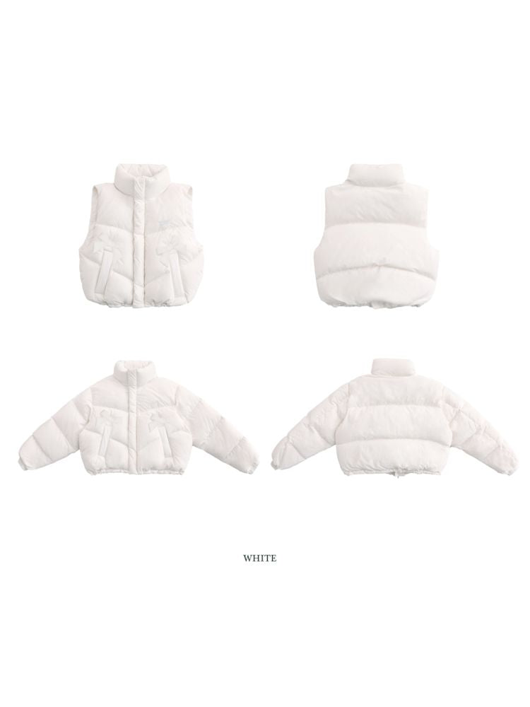 Absorbent bow short down jacket