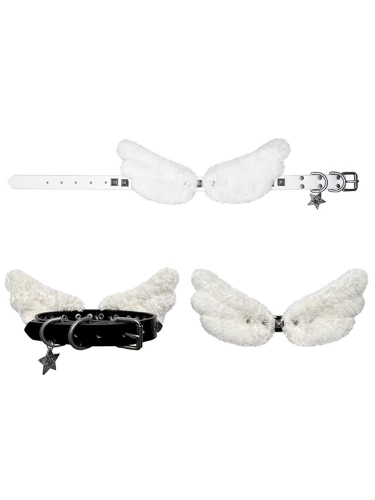 Angel Wings Studded Collar