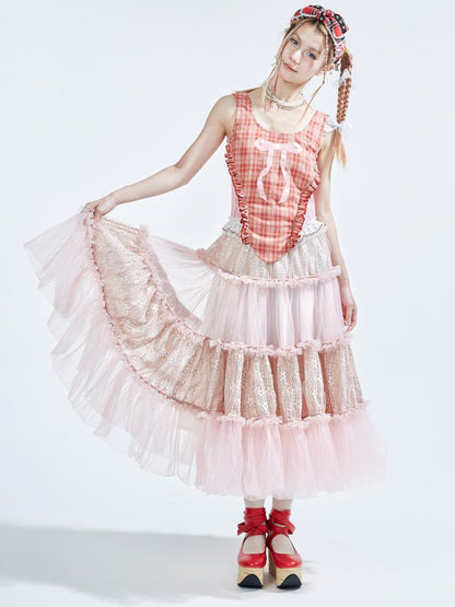 Lolita Sweet Cute Teenage Halter Skirt