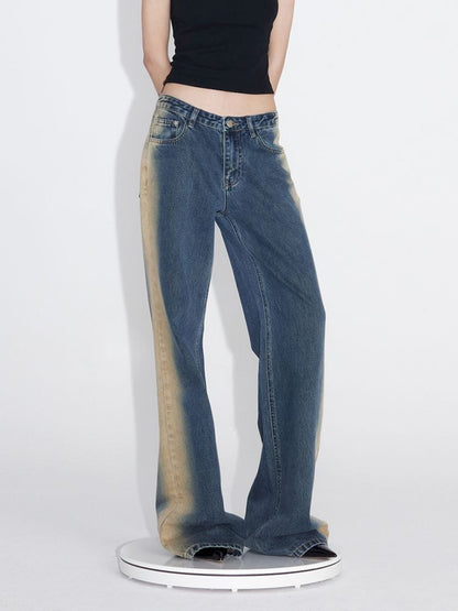 Mud Blue Old Loose Skinny Jeans