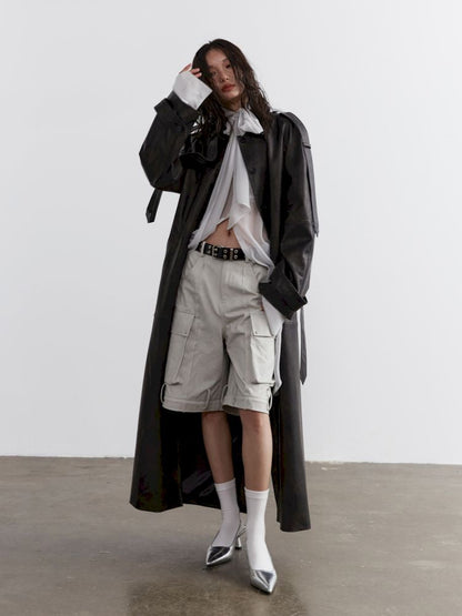 Heavyweight Extra Long Trench Coat