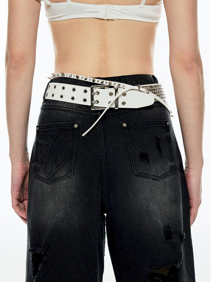 Heavy Duty Studded Punk Style Belt