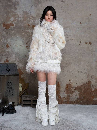 Eco fur coat