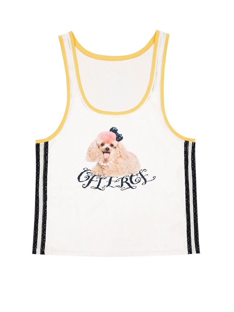 Poodle Print Vest