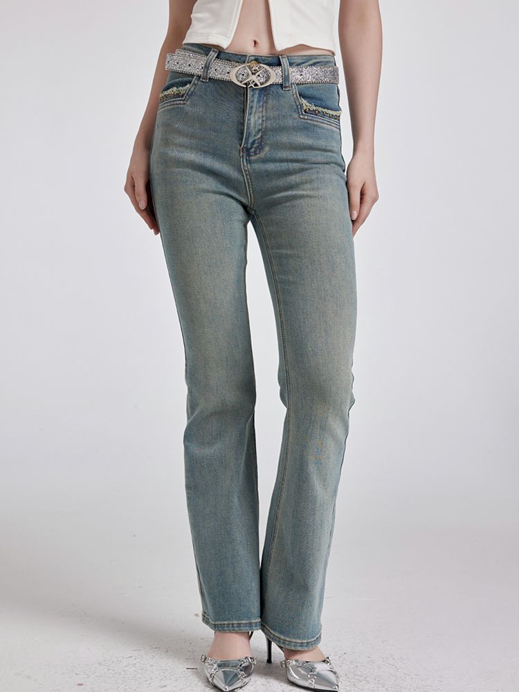 High Street blue ladies skinny jeans